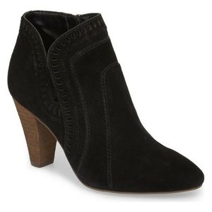 Vince Camuto Reeista Black Suede Booties